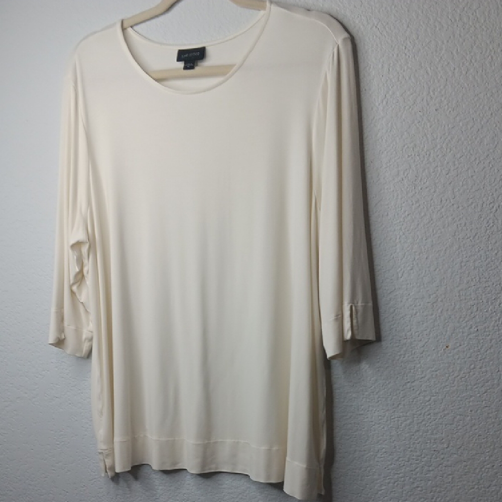 J. Jill Cream Long Sleeve Women's Top size XL